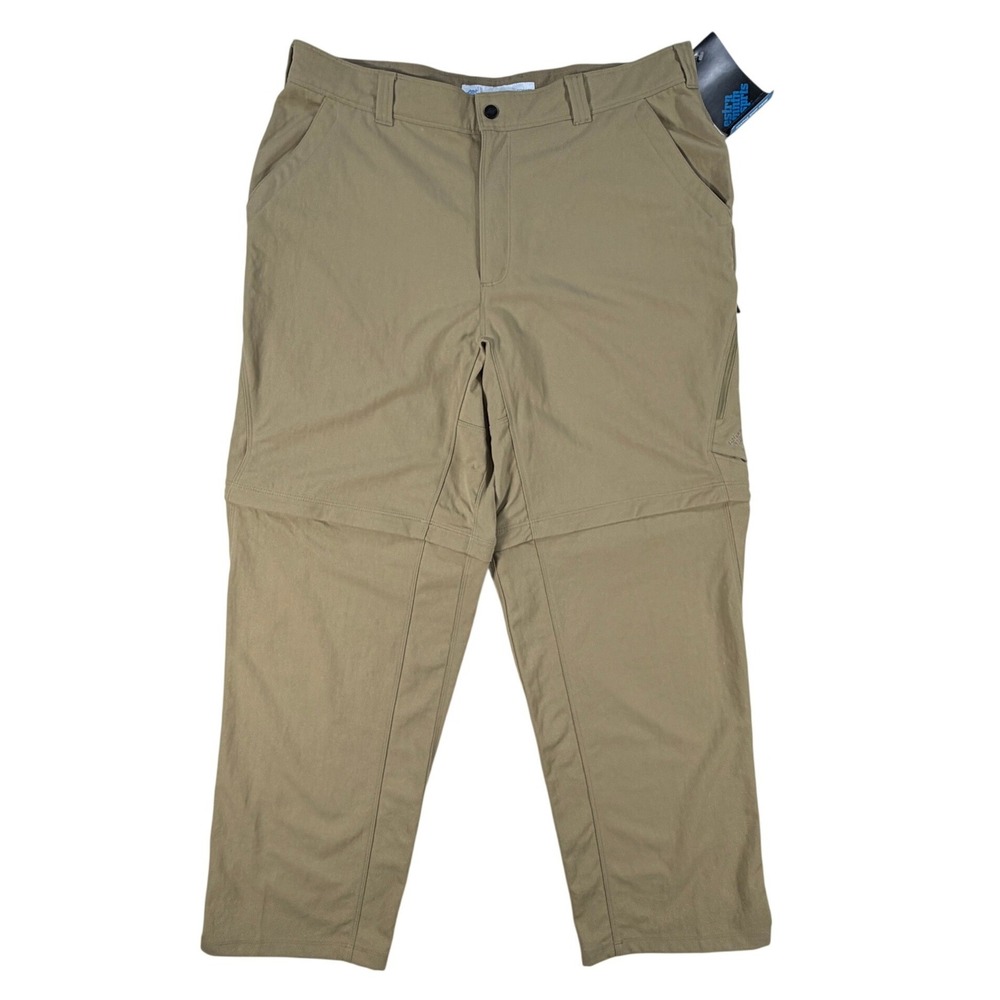 Eastern Mountain Sports Mens 38x32 Khaki Convertible Hiking Pants F08M0025 NWT